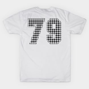 Plaid Number - 79 - Dark T-Shirt